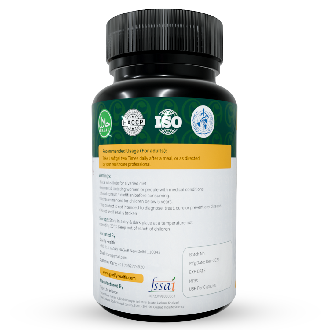 Triple Strength Omega 3 Fish Oil Capsules with 550 EPA & 350 DHA