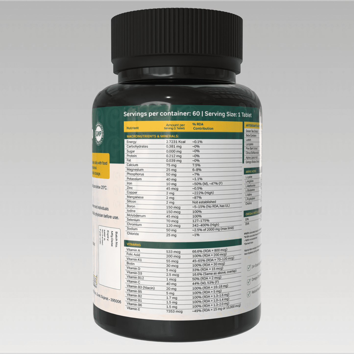 Multivitamin Tablets for Men & Women