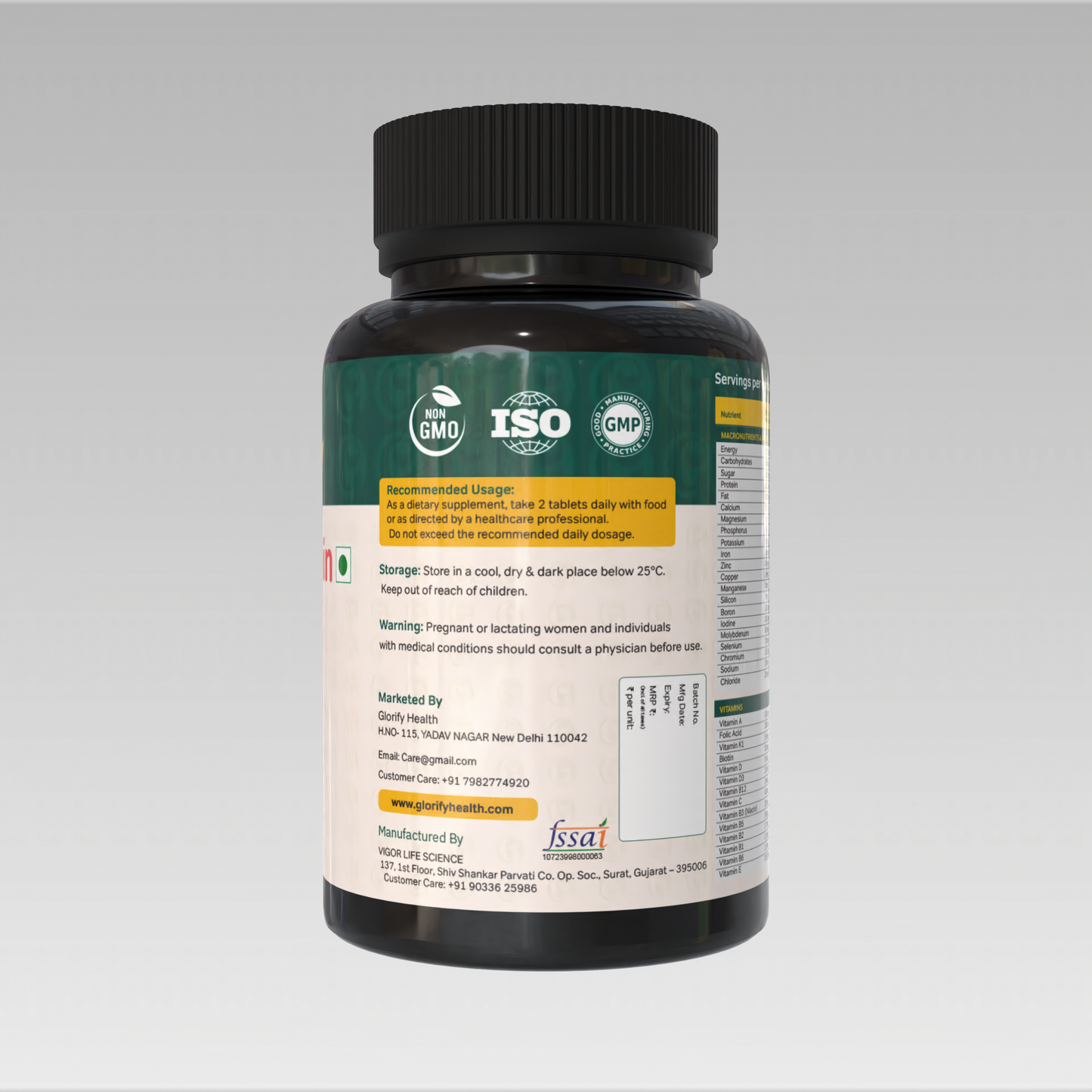 Multivitamin Tablets for Men & Women 60 Days Pack