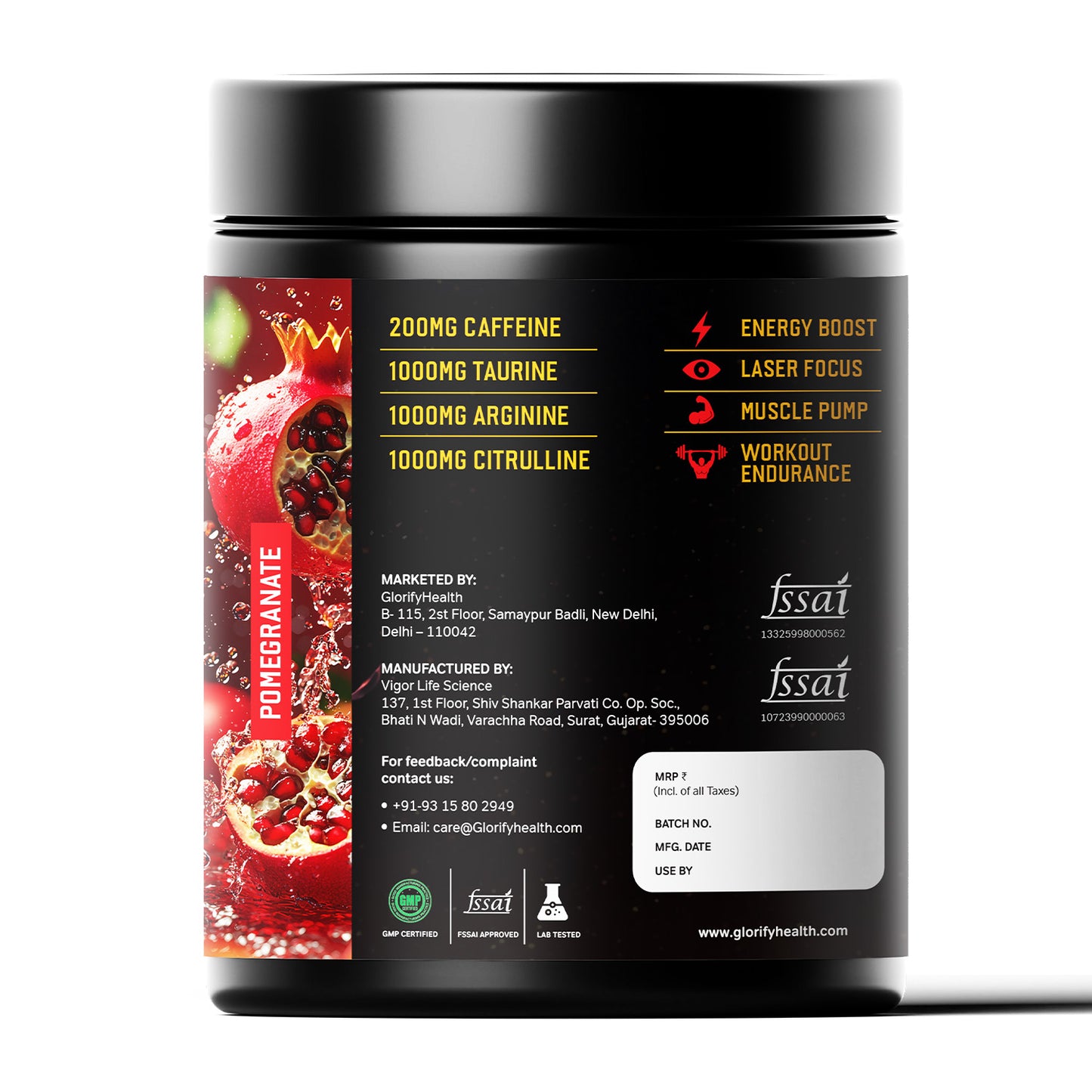 FuelX Pre-Workout  | Energy, Focus & Muscle Pump | 300g (21 Servings)