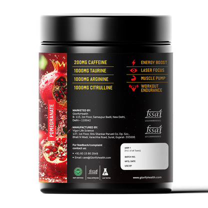 FuelX Pre-Workout  | Energy, Focus & Muscle Pump | 300g (21 Servings)