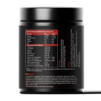 FuelX Pre-Workout  | Energy, Focus & Muscle Pump | 300g (21 Servings)