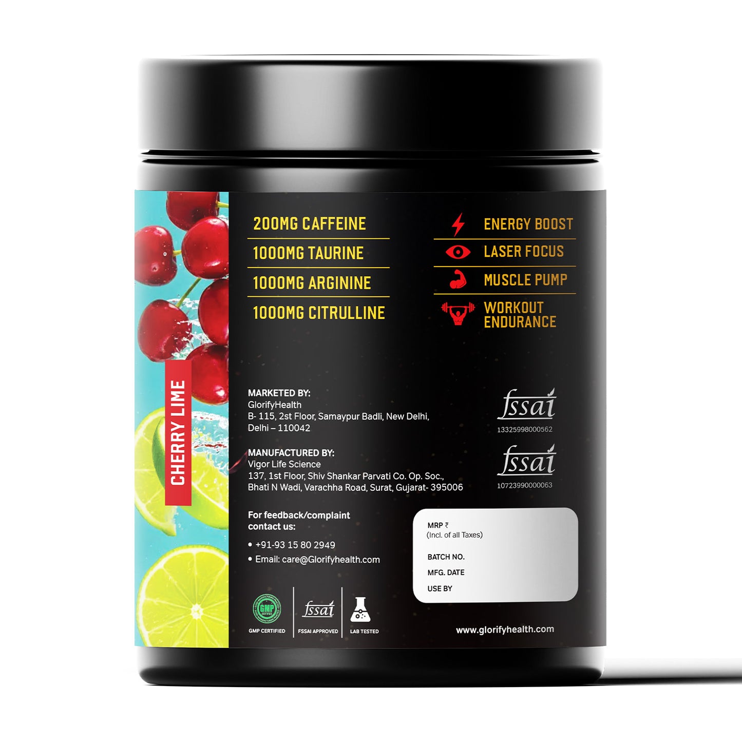 FuelX Pre-Workout  | Energy, Focus & Muscle Pump | 300g (21 Servings)